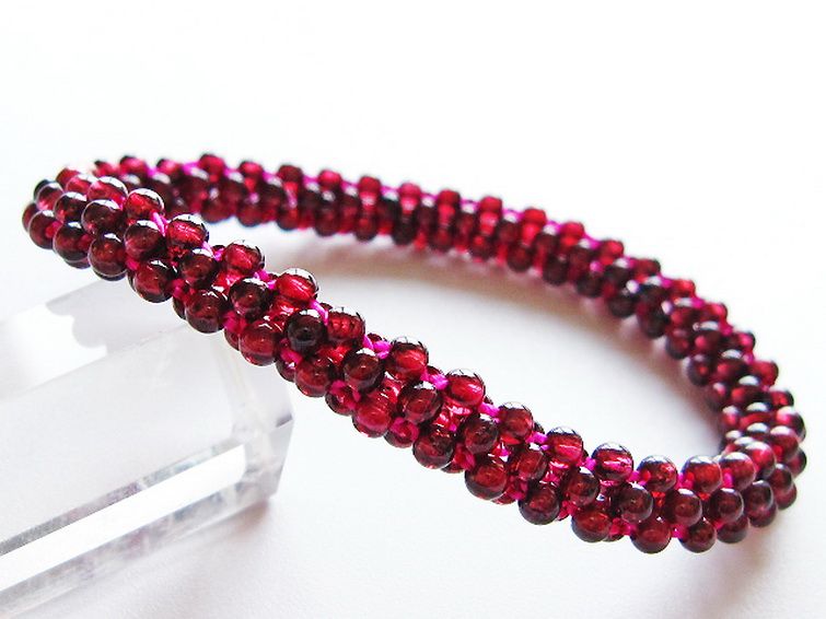 ガーネット ブレスレット 8mm [T87-14854] 1枚目