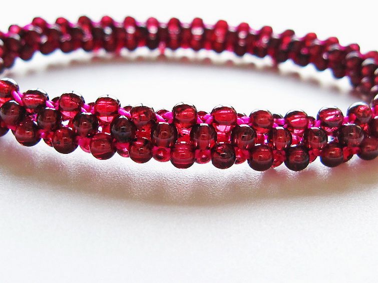 ガーネット ブレスレット 8mm [T87-14854] 3枚目
