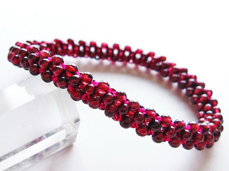ガーネット ブレスレット 8mm [T87-14857] 1枚目
