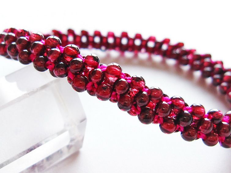 ガーネット ブレスレット 8mm [T87-14857] 2枚目