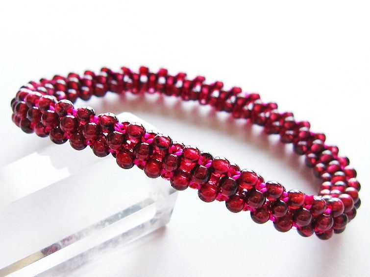 ガーネット ブレスレット 8mm [t87-14858] 1枚目