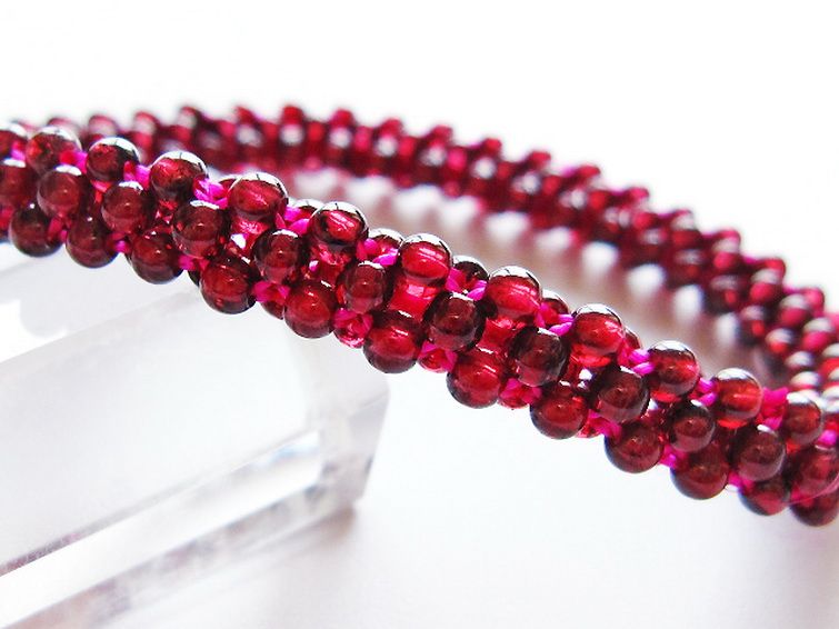 ガーネット ブレスレット 8mm [t87-14858] 2枚目