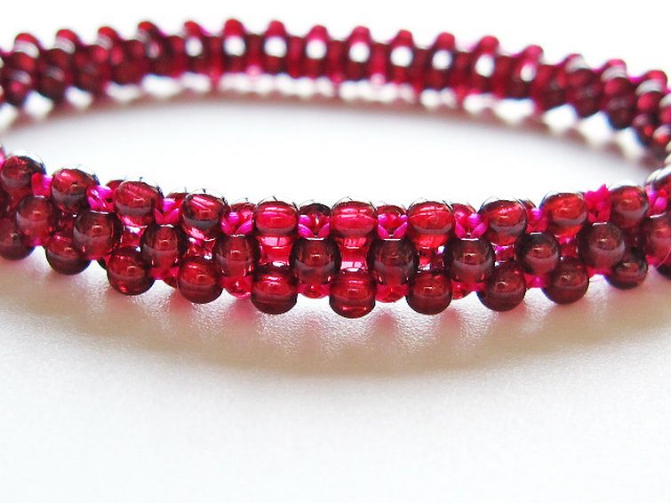 ガーネット ブレスレット 8mm [t87-14858] 3枚目