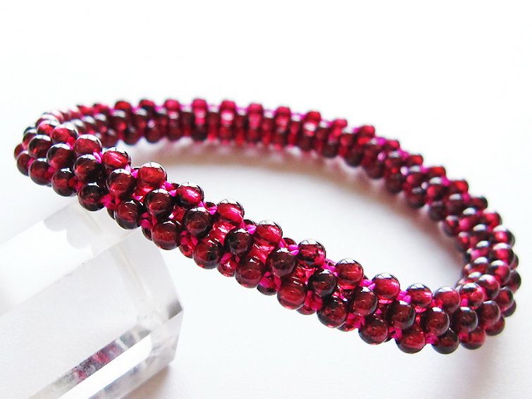 ガーネット ブレスレット 8mm [t87-14866] 1枚目