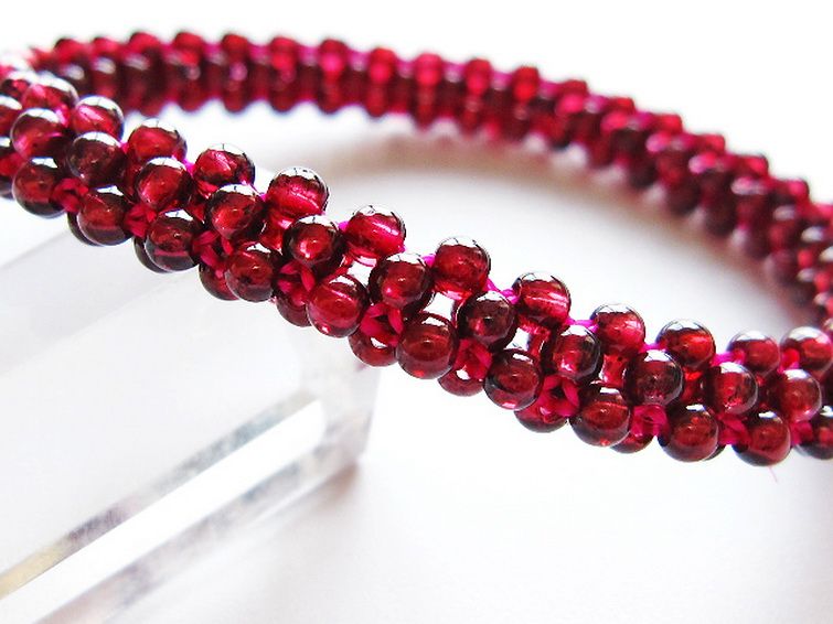 ガーネット ブレスレット 8mm [t87-14871] 2枚目