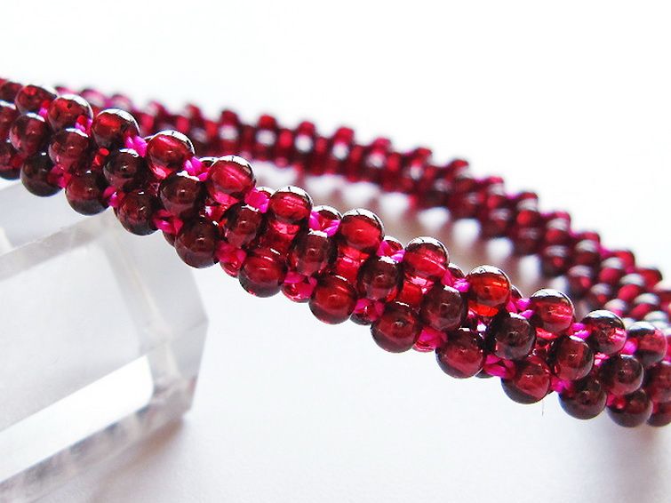 ガーネット ブレスレット 8mm [T87-14878] 2枚目
