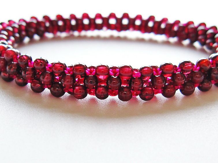 ガーネット ブレスレット 8mm [T87-14878] 3枚目