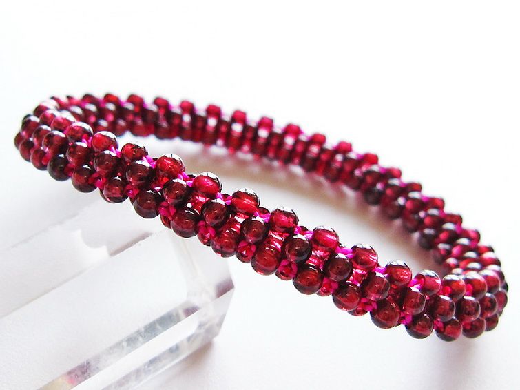 ガーネット ブレスレット 8mm [T87-14880] 1枚目