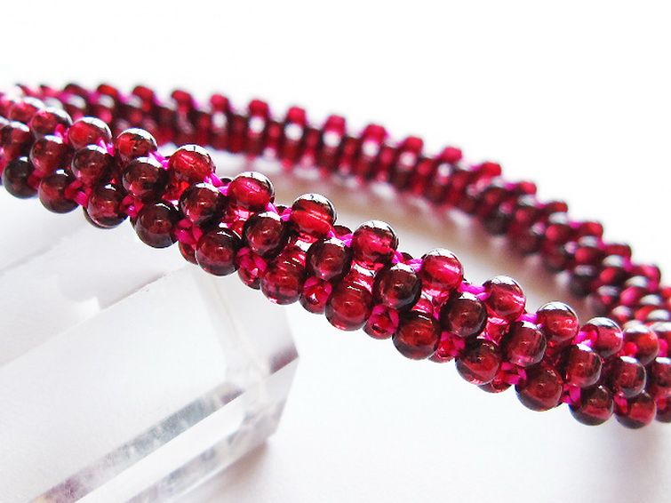 ガーネット ブレスレット 8mm [T87-14880] 2枚目