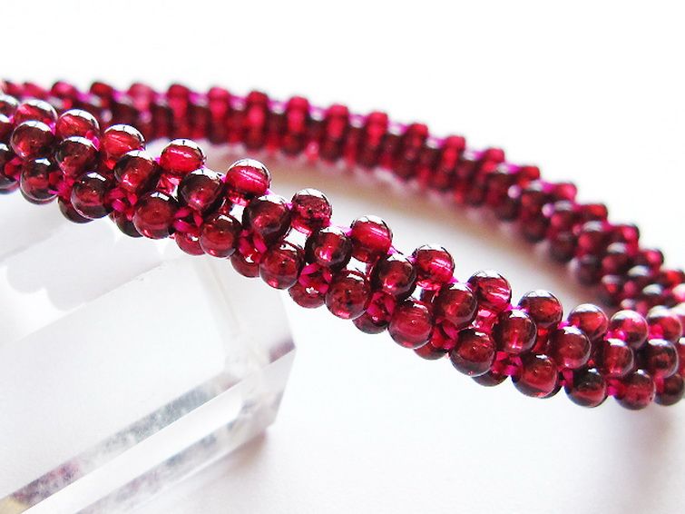 ガーネット ブレスレット 8mm [t87-14882] 2枚目