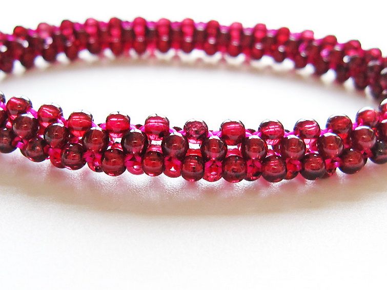 ガーネット ブレスレット 8mm [t87-14882] 3枚目