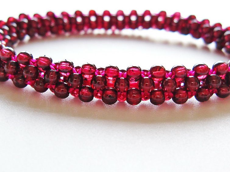 ガーネット ブレスレット 8mm [T87-14883] 3枚目