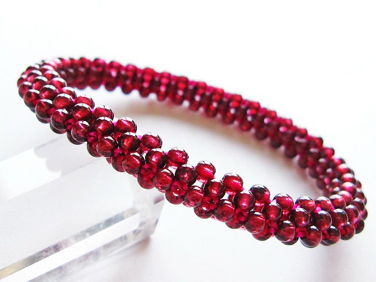 ガーネット ブレスレット 8mm [t87-14884] 1枚目