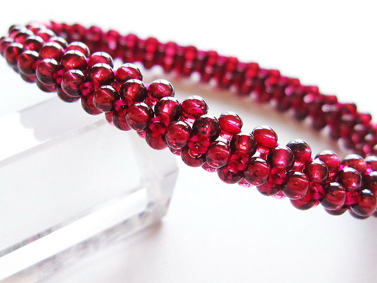 ガーネット ブレスレット 8mm [t87-14884] 2枚目
