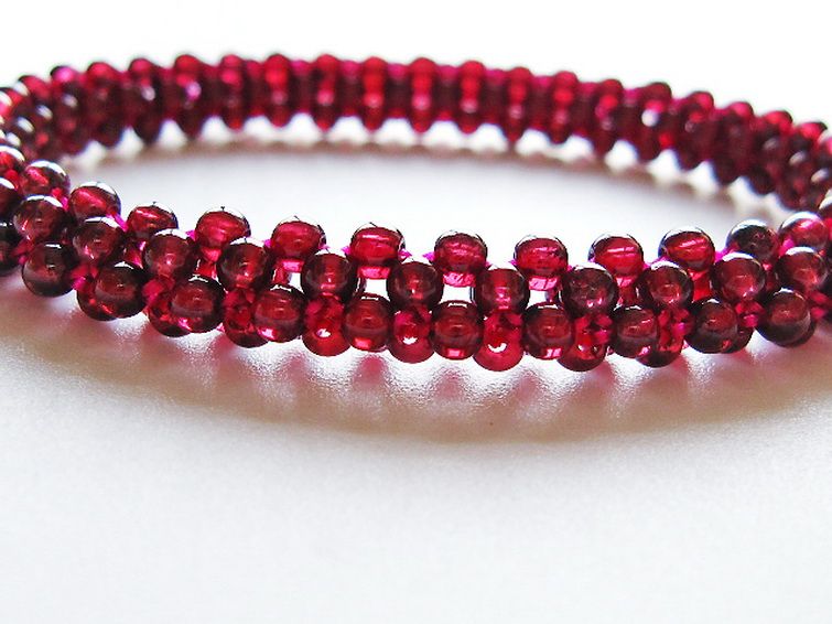 ガーネット ブレスレット 8mm [t87-14884] 3枚目