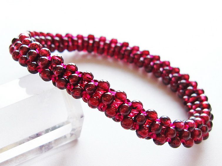 ガーネット ブレスレット 8mm [T87-14887] 1枚目
