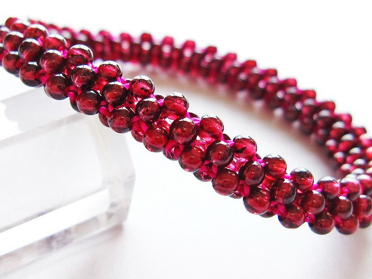 ガーネット ブレスレット 8mm [T87-14887] 2枚目