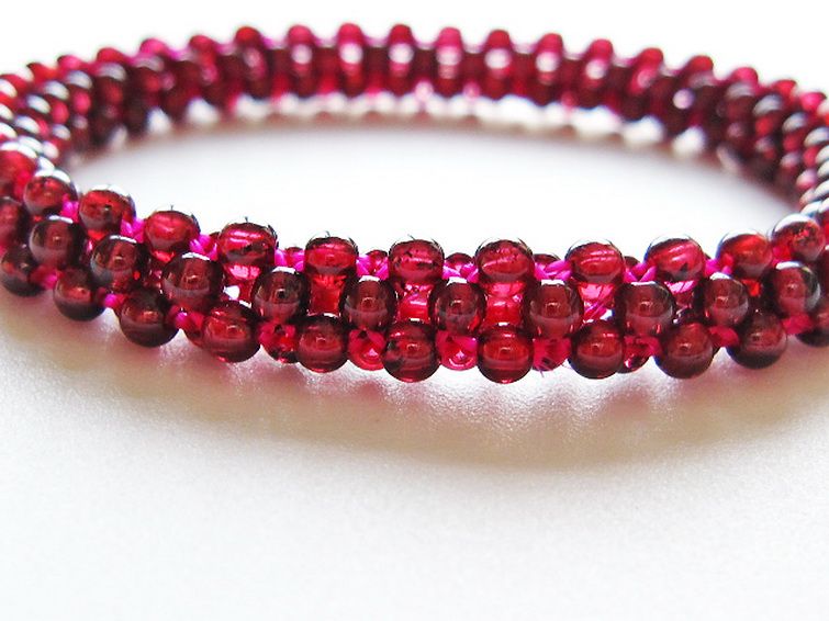 ガーネット ブレスレット 8mm [T87-14887] 3枚目