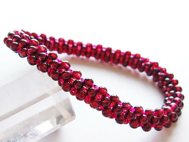 ガーネット ブレスレット 8mm [T87-14890] 1枚目