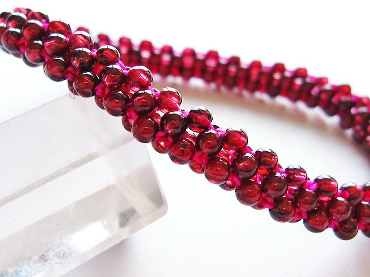 ガーネット ブレスレット 8mm [T87-14890] 2枚目