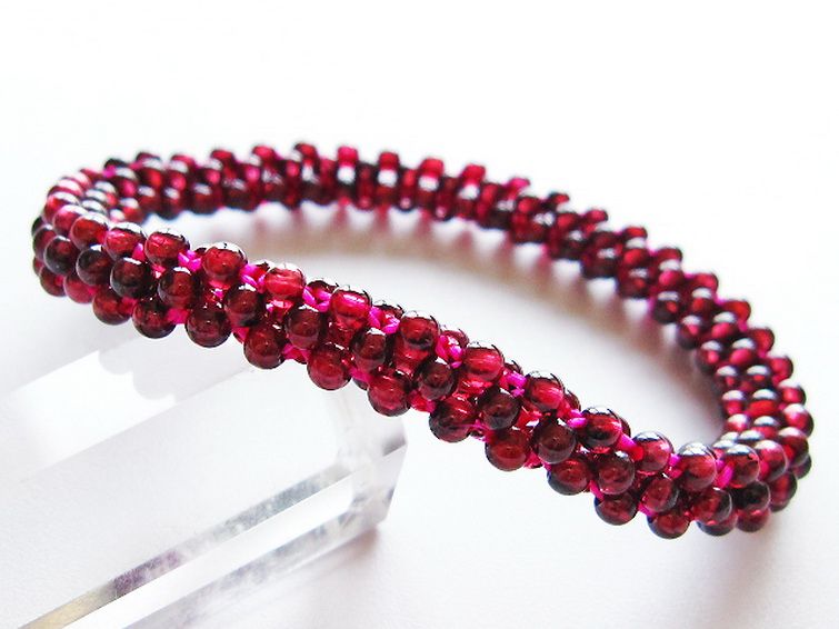 ガーネット ブレスレット 8mm [t87-14892] 1枚目