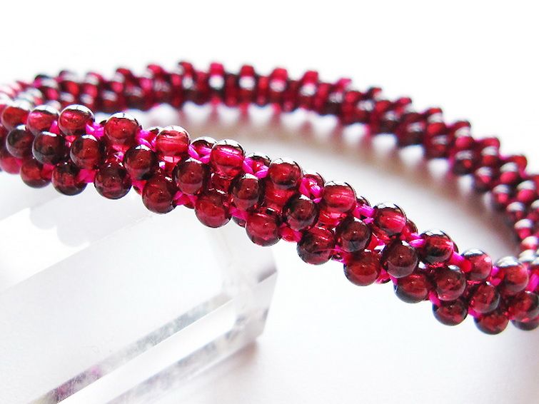 ガーネット ブレスレット 8mm [t87-14892] 2枚目