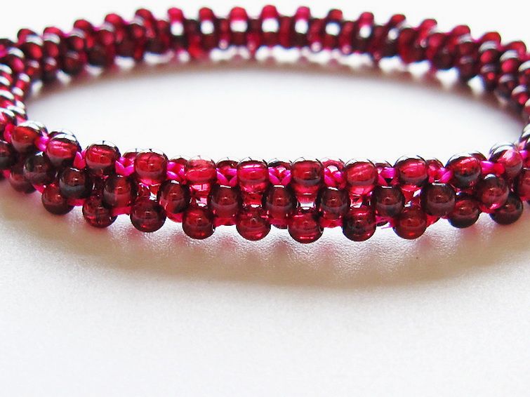 ガーネット ブレスレット 8mm [t87-14892] 3枚目