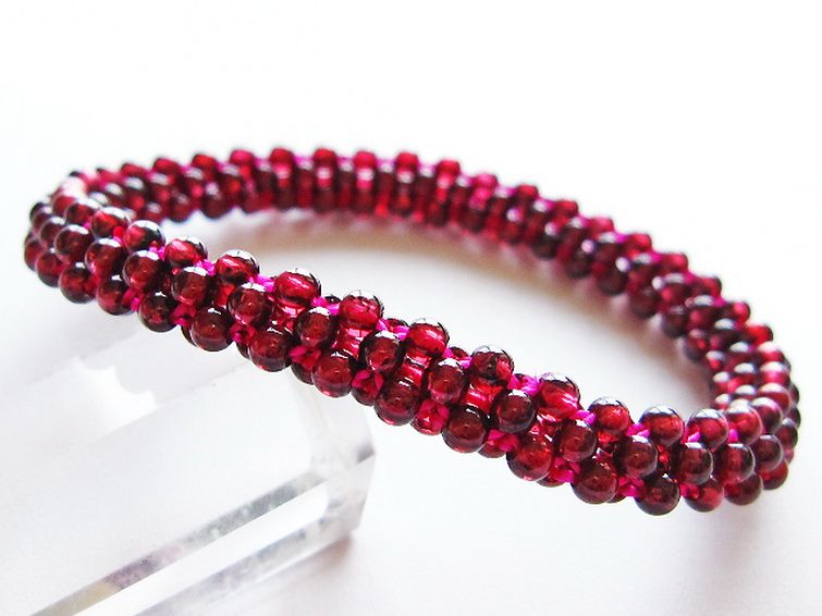 ガーネット ブレスレット 8mm [T87-14894] 1枚目