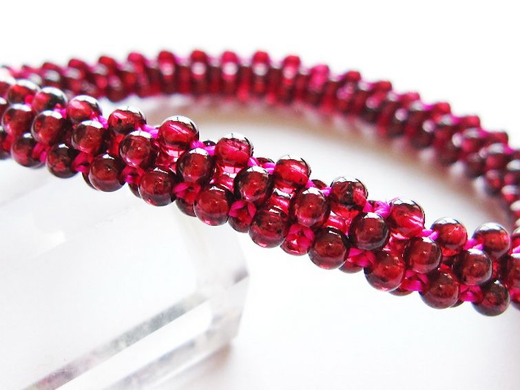 ガーネット ブレスレット 8mm [T87-14894] 2枚目