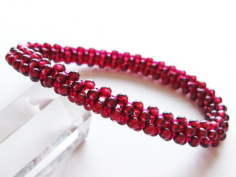 ガーネット ブレスレット 8mm [T87-14897] 1枚目