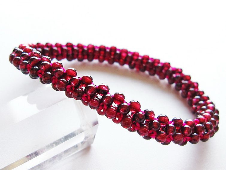 ガーネット ブレスレット 8mm [t87-14898] 1枚目
