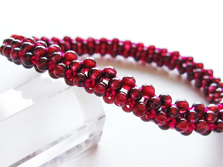 ガーネット ブレスレット 8mm [t87-14898] 2枚目