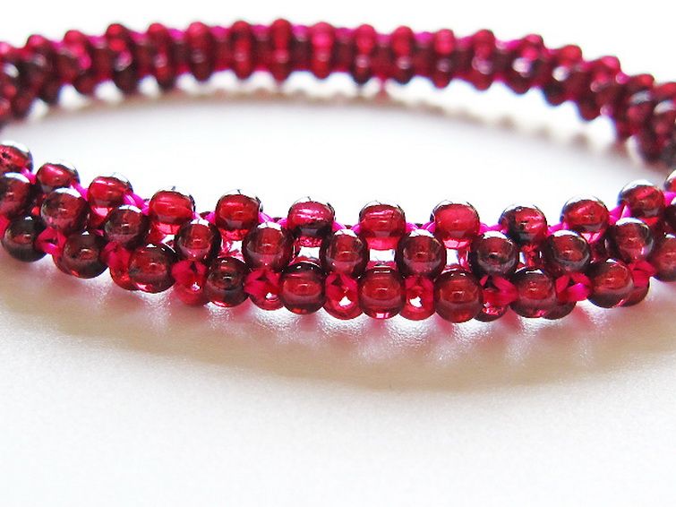 ガーネット ブレスレット 8mm [t87-14898] 3枚目