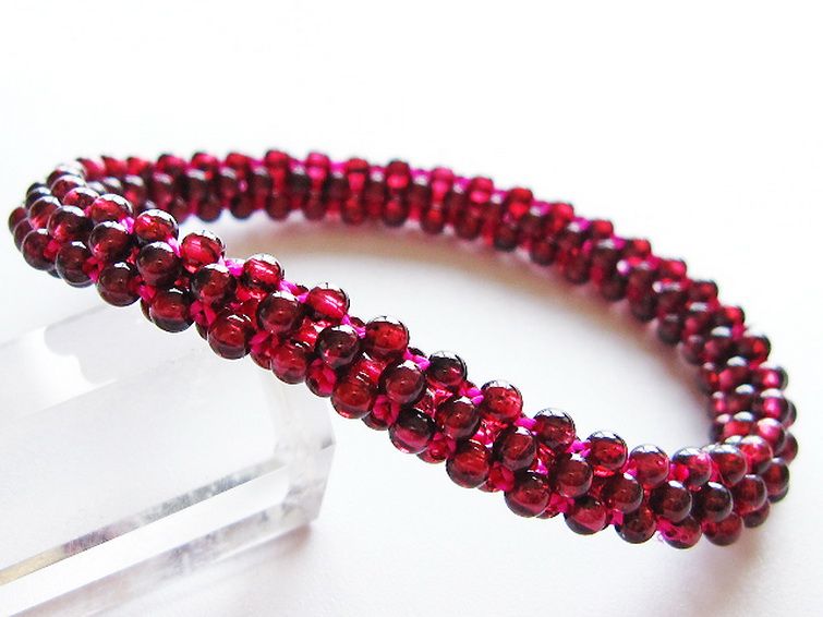 ガーネット ブレスレット 8mm [T87-14899] 1枚目