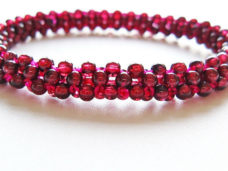ガーネット ブレスレット 8mm [T87-14899] 3枚目