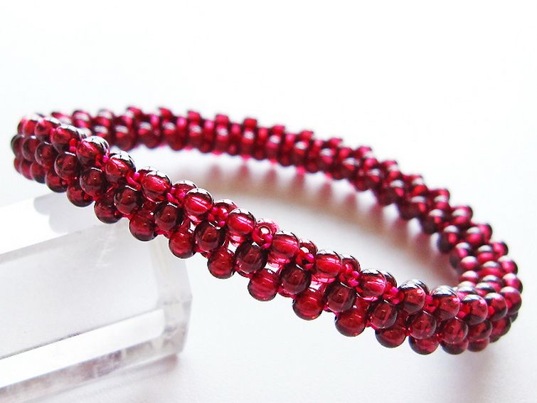 ガーネット ブレスレット 8mm [T87-14908] 1枚目