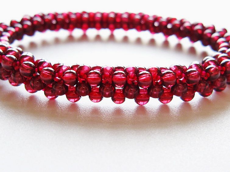 ガーネット ブレスレット 8mm [T87-14908] 3枚目