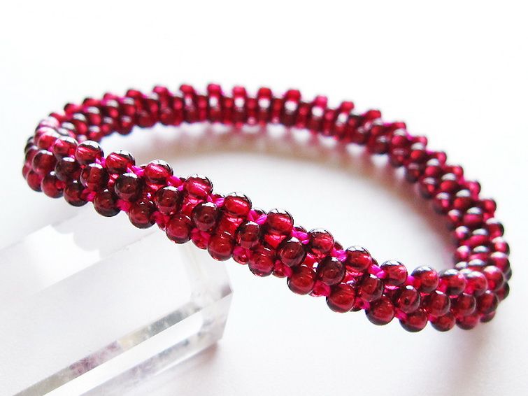 ガーネット ブレスレット 8mm [T87-14909] 1枚目