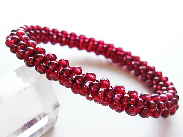 ガーネット ブレスレット 8mm [T87-14910] 1枚目