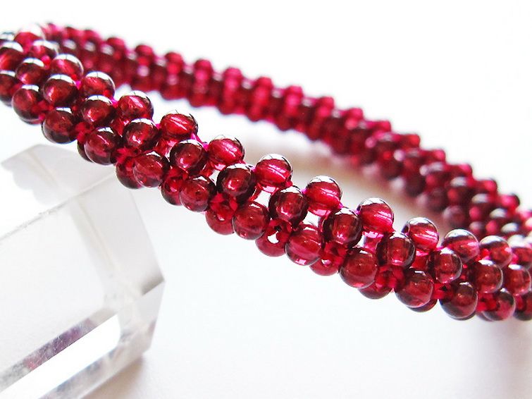ガーネット ブレスレット 8mm [T87-14910] 2枚目