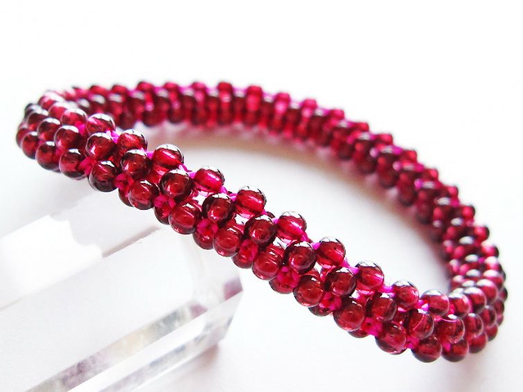 ガーネット ブレスレット 8mm [T87-14912] 1枚目