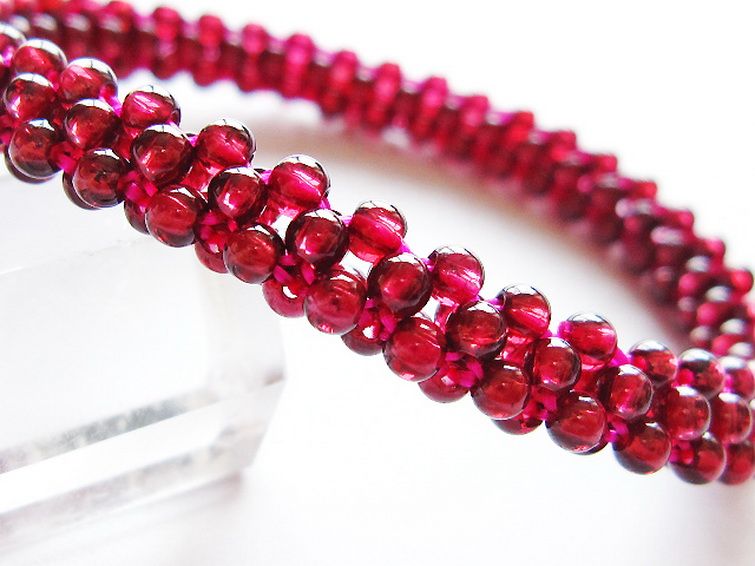 ガーネット ブレスレット 8mm [T87-14916] 2枚目