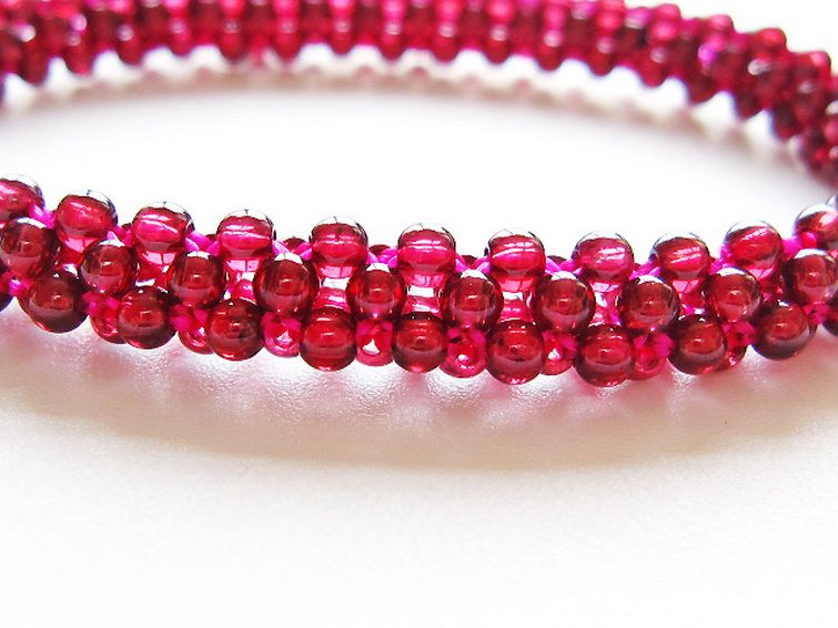 ガーネット ブレスレット 8mm [T87-14916] 3枚目