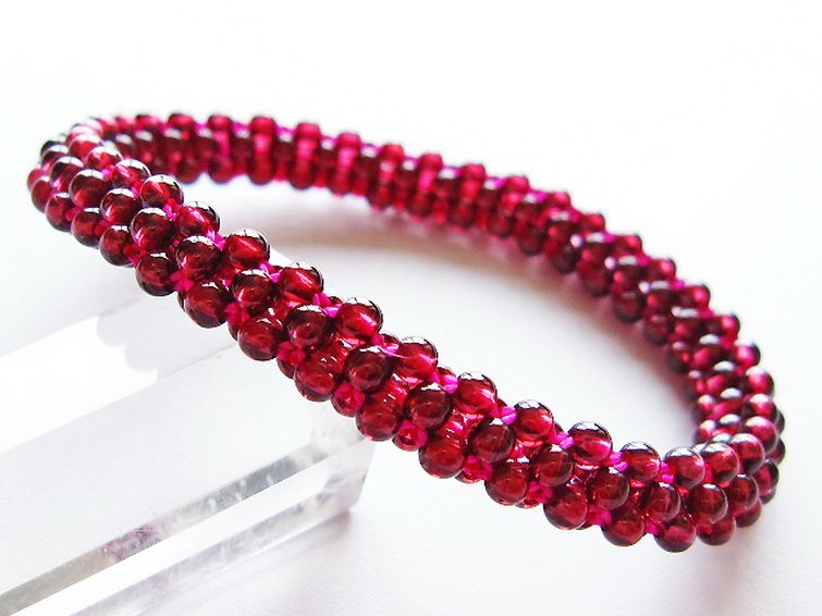 ガーネット ブレスレット 8mm [T87-14918] 1枚目