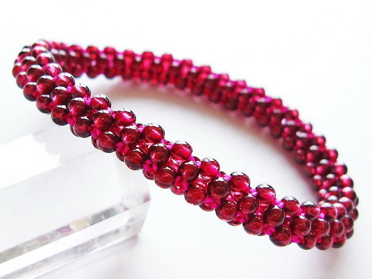 ガーネット ブレスレット 8mm [T87-14919] 1枚目