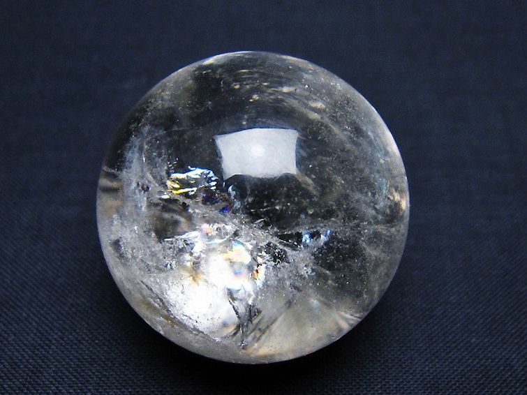 ヒマラヤ水晶 丸玉 34mm [T91-9038] 1枚目