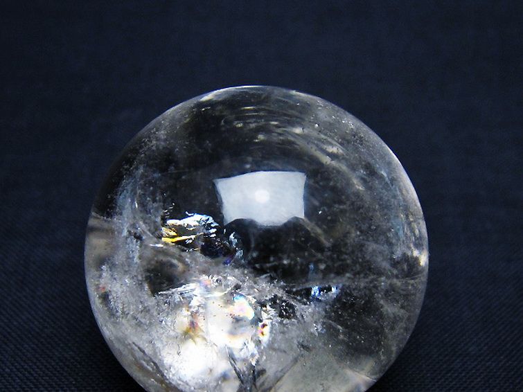 ヒマラヤ水晶 丸玉 34mm [T91-9038] 2枚目