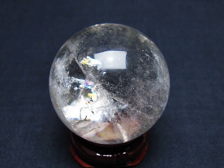 ヒマラヤ水晶 丸玉 34mm [T91-9038] 3枚目