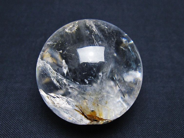 ヒマラヤ水晶 丸玉 35mm [T91-9046] 1枚目