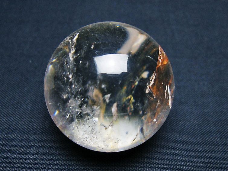 ヒマラヤ水晶 丸玉 31mm [T91-9079] 1枚目